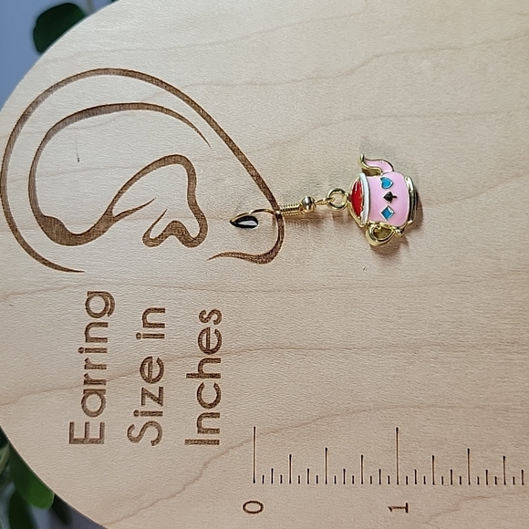 Teapot Drop Earrings - Picture 2 of 4